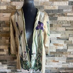 Lee Andersen Elegant Floral Embroidered Jacket